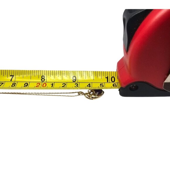 Mother & Child14K Gold Amethyst Heart Pendant Necklace 18" - Picture 12 of 16